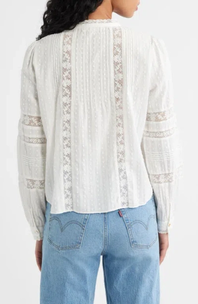 Loveshackfancy Lal Lace Cotton Top In White