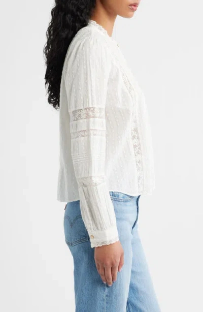 Loveshackfancy Lal Lace Cotton Top In White