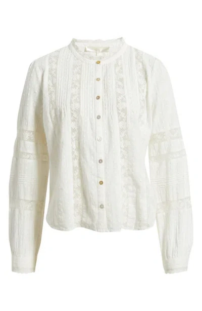 Loveshackfancy Lal Lace Cotton Top In White