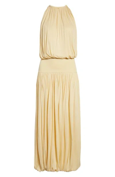 Totême Soft Gathered Halter Midi Bubble Dress In Multi