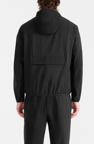 Mackage Reid Packable Rain Jacket In Black