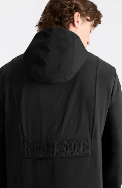 Mackage Reid Packable Rain Jacket In Black