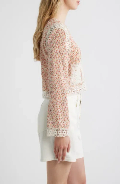 Hill House Home The Tory Crop Organic Cotton Voile Top In Pink