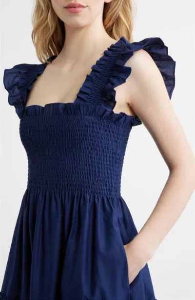 Hill House Home The Maternity Ellie Nap Dress Navy Cotton