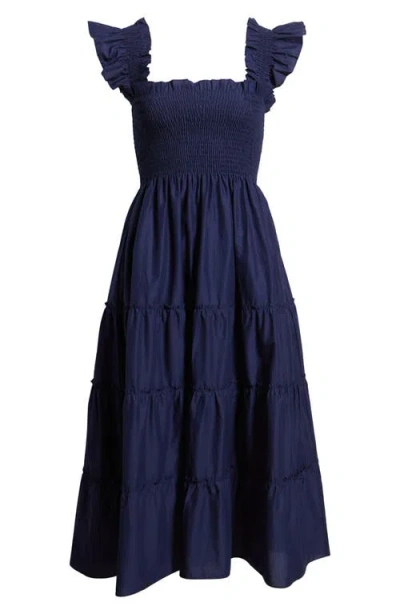 Hill House Home The Maternity Ellie Nap Dress Navy Cotton
