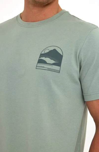 Threads 4 Thought Soft Wash Mountain Range Graphic T-shirt In Blue