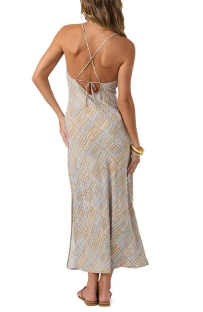 O'neill Holly Stripe Maxi Dress In Brown