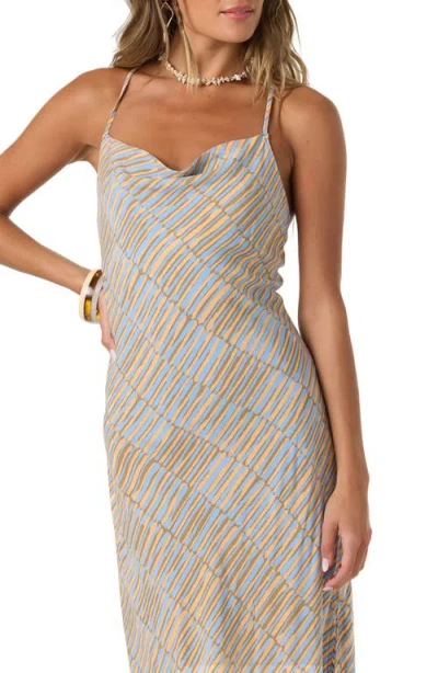 O'neill Holly Stripe Maxi Dress In Brown