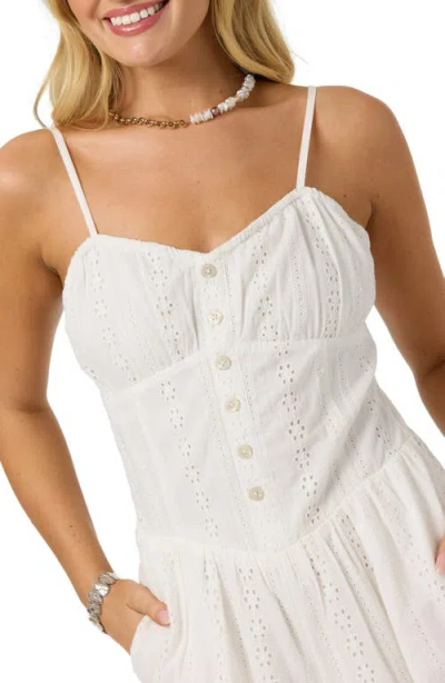 O'neill Olive Cotton Romper In White