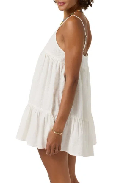 O'neill Og Rilee Cover-up Babydoll Dress In White
