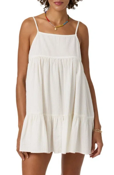 O'neill Og Rilee Cover-up Babydoll Dress In White