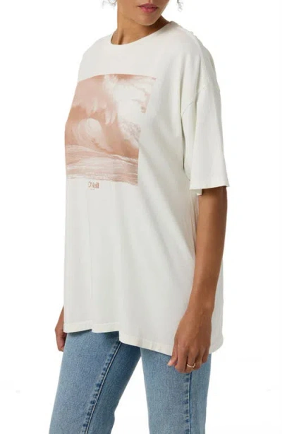 O'neill Wave Tone Oversize Graphic T-shirt In White