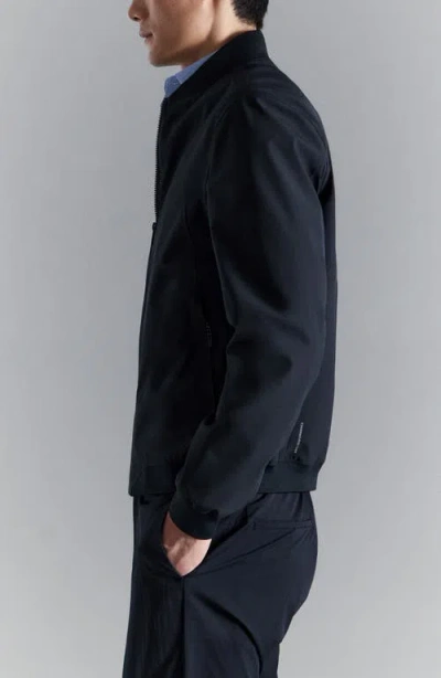 Mango Water-repellent Bomber Jacket In Blue