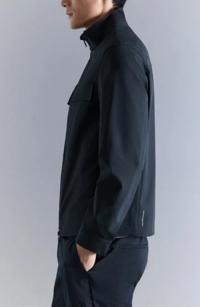 Mango Water Repellent Jacket In Blue