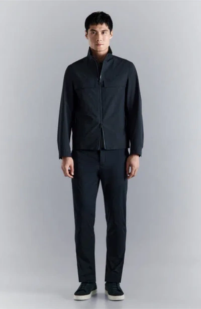 Mango Water Repellent Jacket In Blue