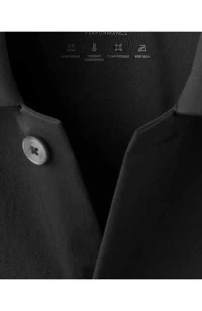 Mango Woven Overshirt In Black