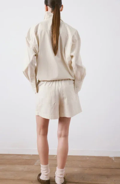 Mango Pull-on Cotton Shorts In Pink