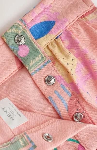 Next Fruit Print Romper In Pink