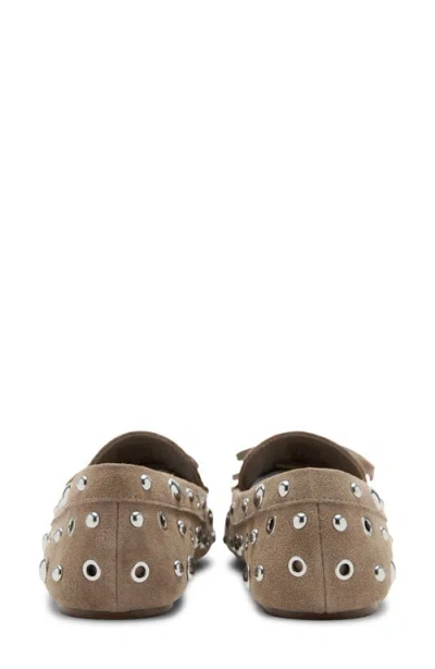 Mango Eyelet Loafer In Neutral