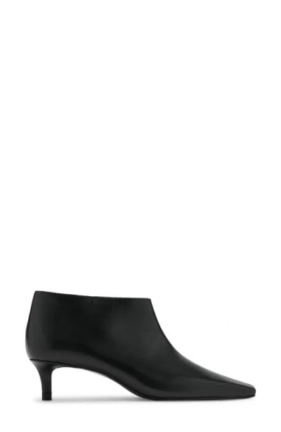 Mango Kitten Heel Bootie In Black