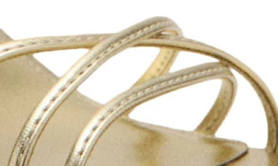 Mango Ankle Strap Sandal In Gold