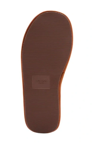 Mango Slide Slipper In Brown