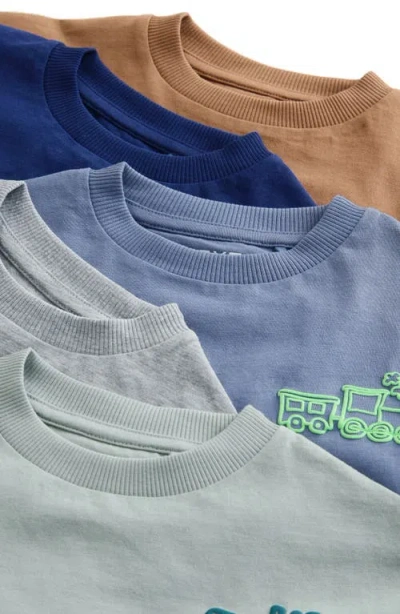 Next Kids' Assorted 5-pack Cotton T-shirts In Multi