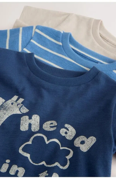 Next Kids' Assorted 3-pack Cotton T-shirts In Multi