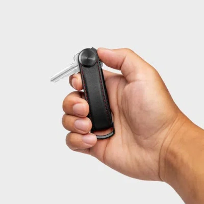 Orbitkey Pro Leather Key Organiser In Black