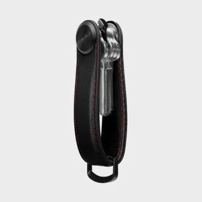 Orbitkey Pro Leather Key Organiser In Black