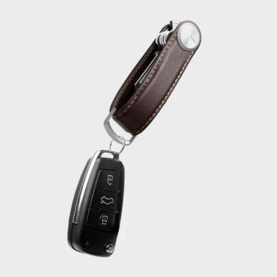 Orbitkey Pro Leather Key Organiser In Brown