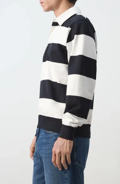 Mango Stripe Polo Sweater In Multi