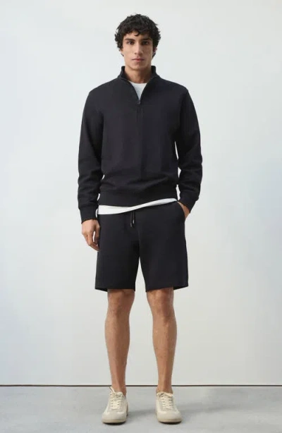 Mango Cotton Drawstring Shorts In Black