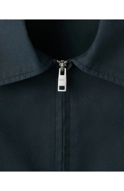 Mango Cotton Blend Jacket In Blue
