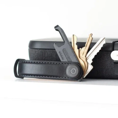 Orbitkey Leather Key Organiser In Black