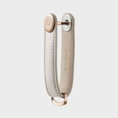 Orbitkey Leather Key Organiser In Gray