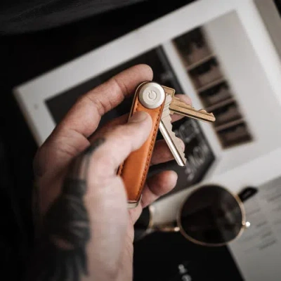 Orbitkey Leather Key Organiser In Brown