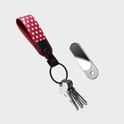 Orbitkey Disney Loop Keychain +  Nail File Mirror Kit In Red