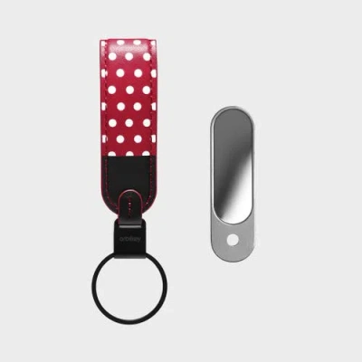 Orbitkey Disney Loop Keychain +  Nail File Mirror Kit In Red