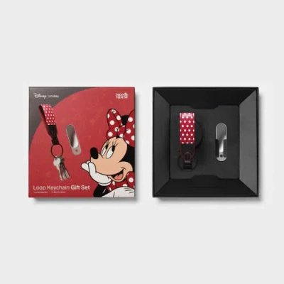 Orbitkey Disney Loop Keychain +  Nail File Mirror Kit In Red