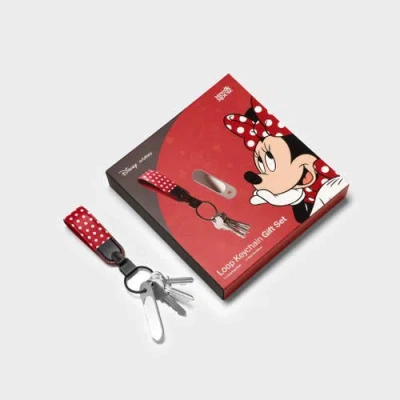 Orbitkey Disney Loop Keychain +  Nail File Mirror Kit In Red