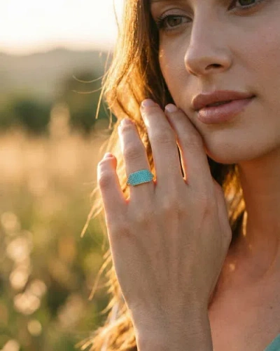 Native Gem Id Ring In Green