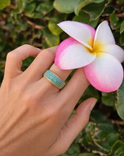 Native Gem Mini Billionaire Ring In Blue