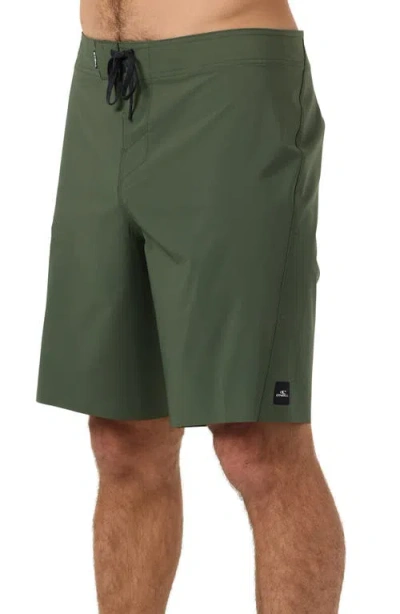 O'neill Hyperfreak Tech Solid Board Shorts In Green