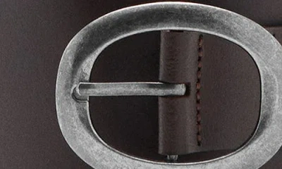 Mango Obi Leather Belt In Brown