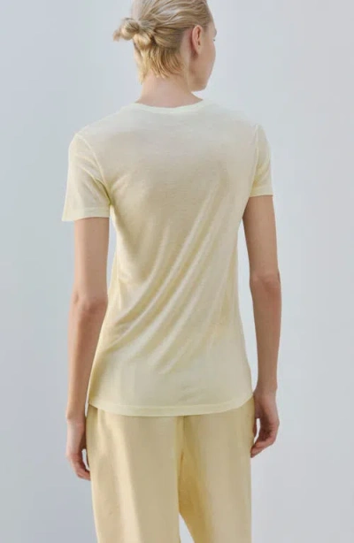 Mango Short Sleeve T-shirt In Yellow