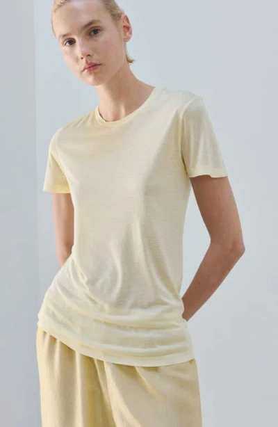 Mango Short Sleeve T-shirt In Yellow