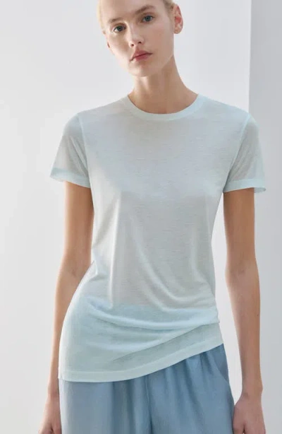 Mango Short Sleeve T-shirt In Blue