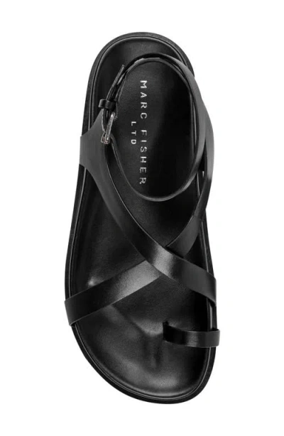 Marc Fisher Ltd Bevy Ankle Strap Sandal In Black