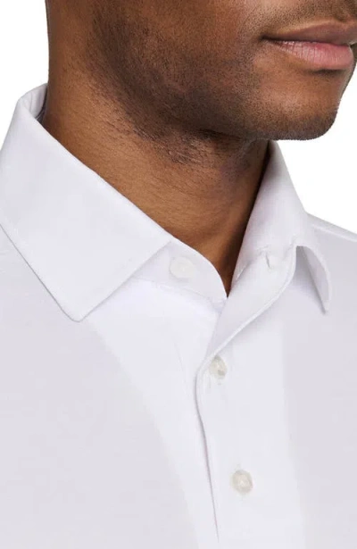 Brooklyn Brigade Solid Mapleton Luxe Cross Dyed Polo In White